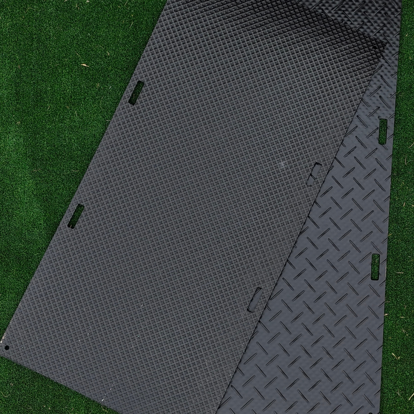 Plus Mat Heavy-Duty Ground Protection Mat 4' X 8' X .375" – Durable HDPE Surface Stabilization for Construction, Landscaping & Events