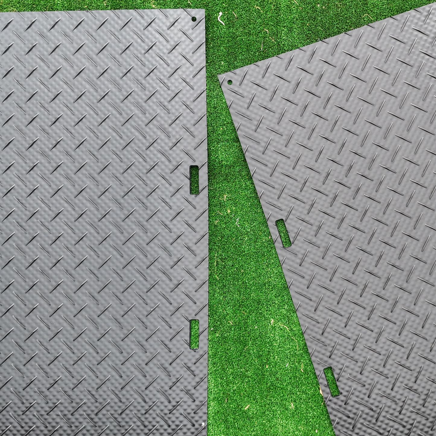 Plus Mat Heavy-Duty Ground Protection Mat 4' X 8' X .375" – Durable HDPE Surface Stabilization for Construction, Landscaping & Events
