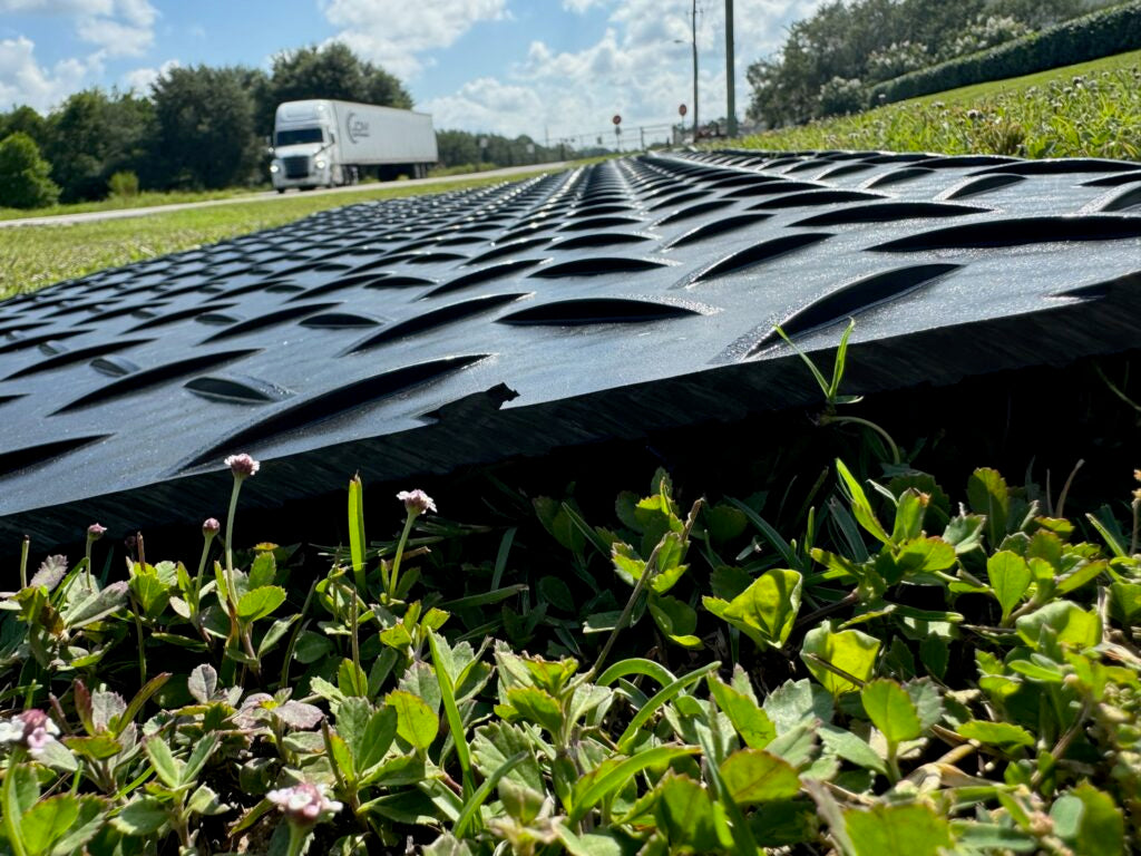D/P - Heavy-Duty Ground Protection Mat 4' X 8' X .375" – Durable HDPE Surface Stabilization for Construction, Landscaping & Events