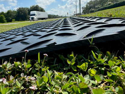 D/P - Heavy-Duty Ground Protection Mat 4' X 8' X .375" – Durable HDPE Surface Stabilization for Construction, Landscaping & Events