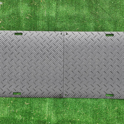 Plus Mat Heavy-Duty Ground Protection Mat 4' X 8' X .375" – Durable HDPE Surface Stabilization for Construction, Landscaping & Events